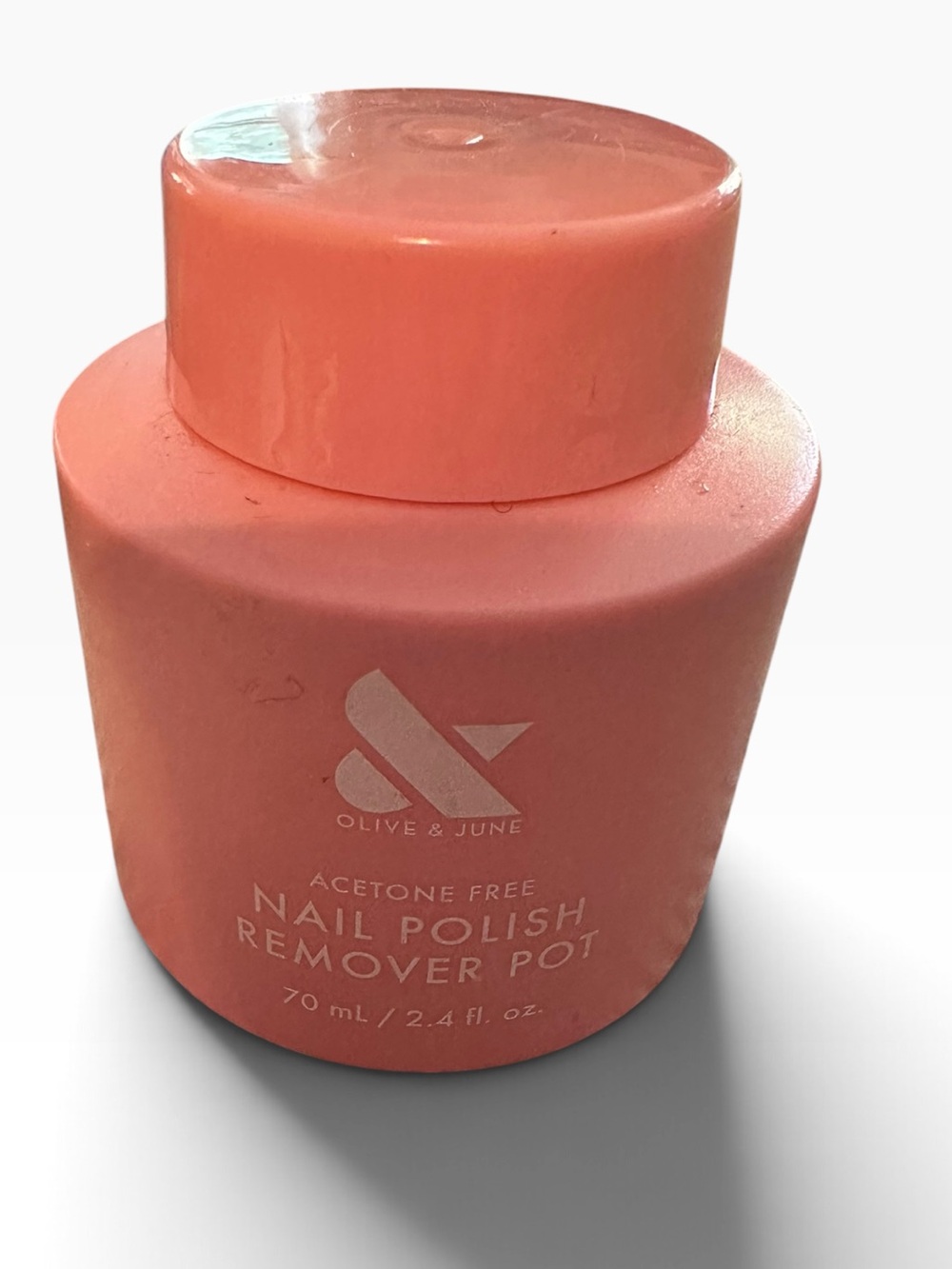 Coral Nail Polish Remover Pot — Acetone-Free